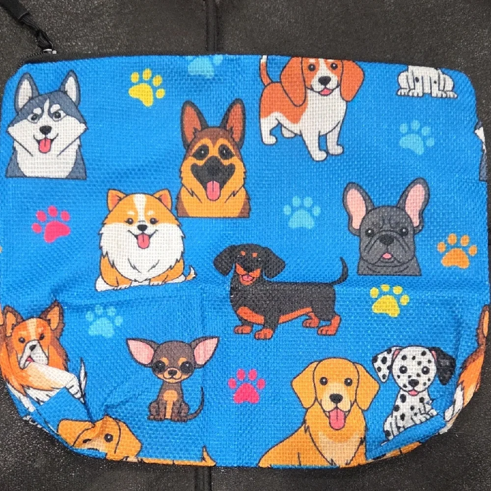 Travel Toiletry Bag for Boys - Cute Blue Puppy